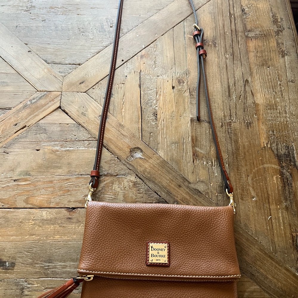 Dooney & Bourke Brown Leather Crossbody Bag